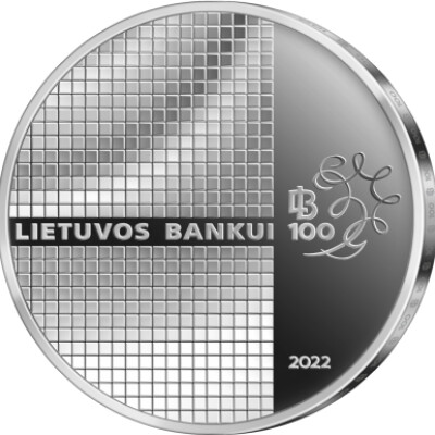 20 Euro Lithuania 2022 - coin dedicated to the 100th anniversary of the Bank of Lithuania 