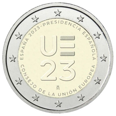 2 euro coin Spain 2023 - The Spanish Presidency of the Council of the EU