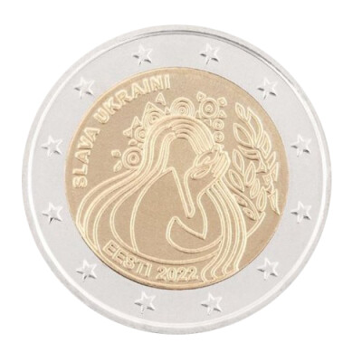 2 EURO COIN Estonia 2022 - Ukraine and Freedom